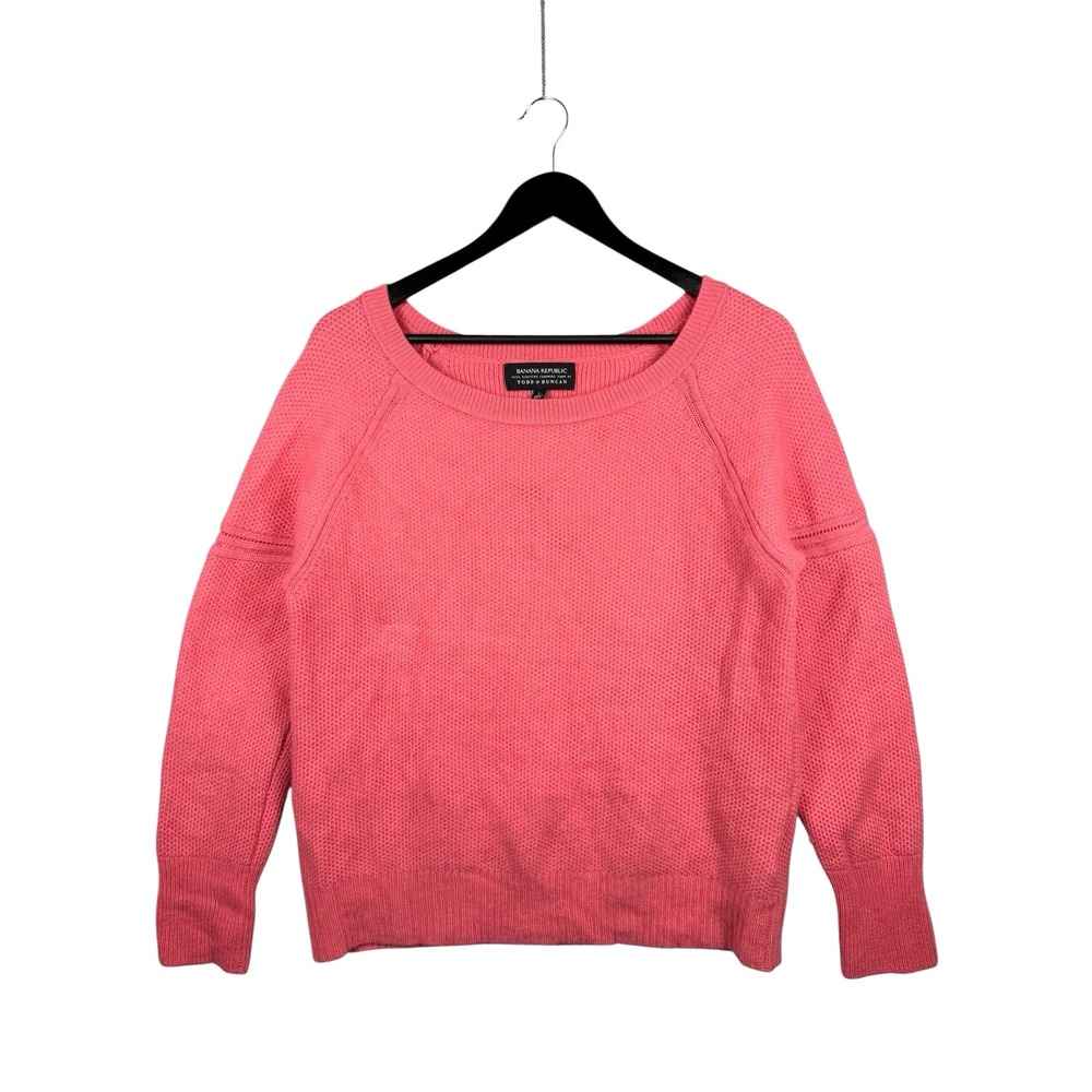 Banana Republic x Todd & Duncan Scottish Cashmere Crewneck Sweater Women's Sz L